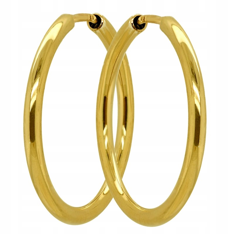 Złote Kolczyki Koła Klasyczne S-22mm pr. 585 14K
