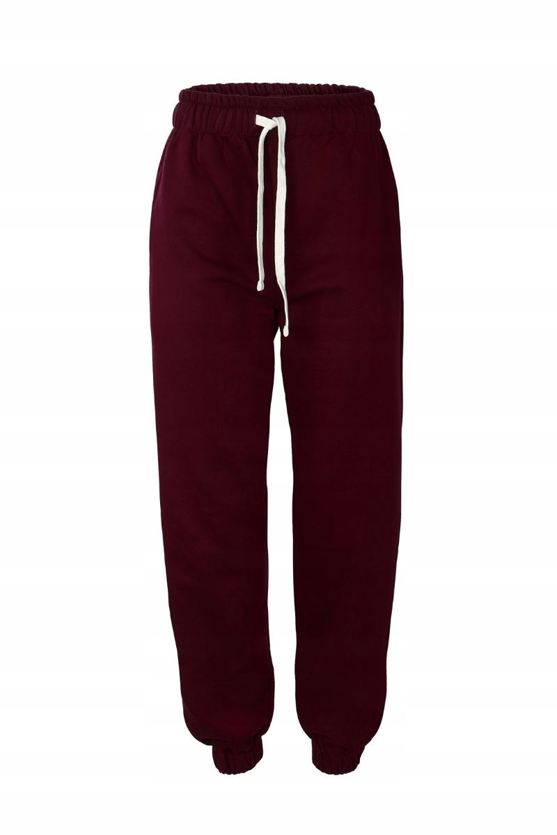 Ander Dámské teplákové kalhoty s volnými zúženými nohavicemi Rubi Bordo Xs