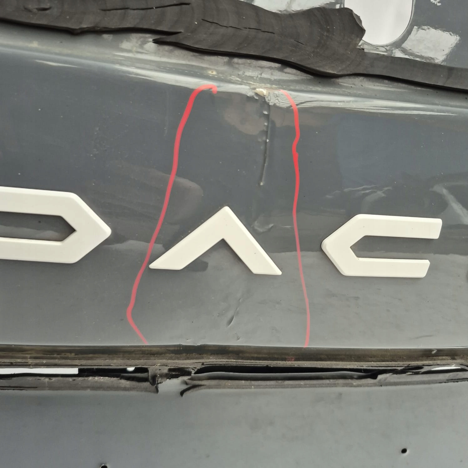DACIA DUSTER II 2 LIFT 22- trunk door boot rear part rear