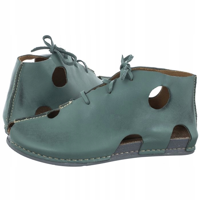 Buty Damskie Półbuty Maciejka Turkusowe 03426-36