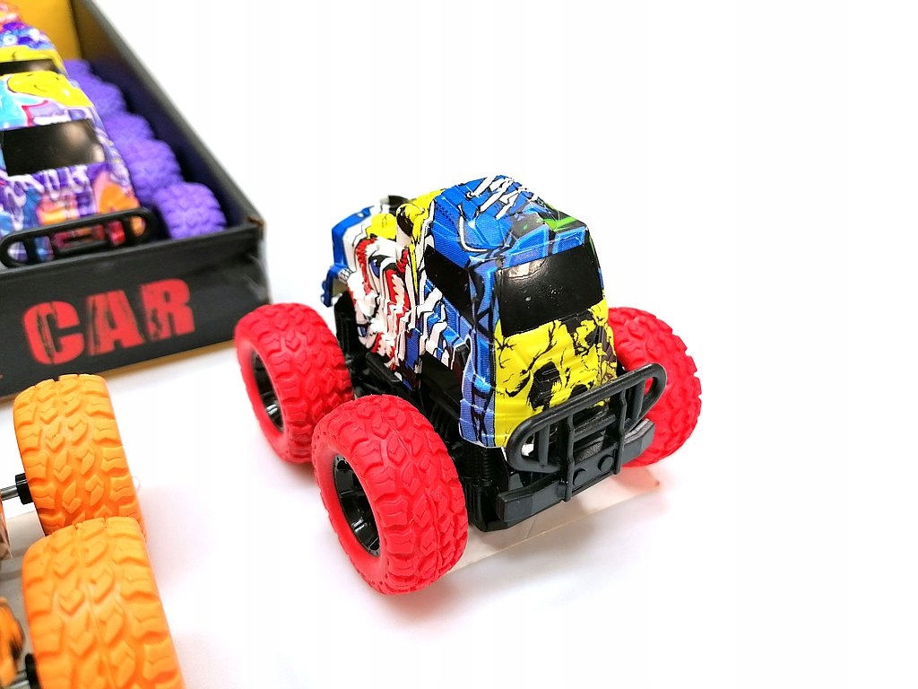 Autko terenowe z napędem pullback dla dzieci MIX WZORÓW 1 sztuka Model AUTO TERENOWE