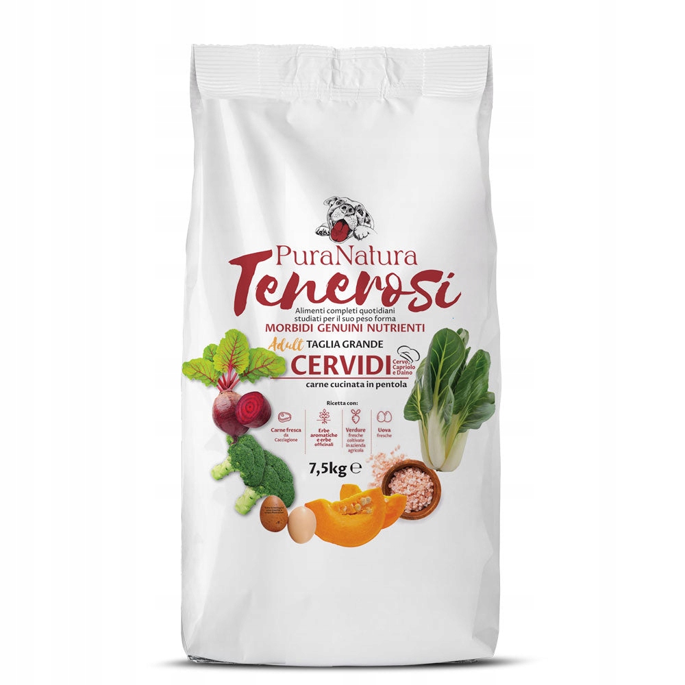 Pura Natura Tenerosi półwilgotna karma dla psa Jeleń (dorosły) 7,5kg
