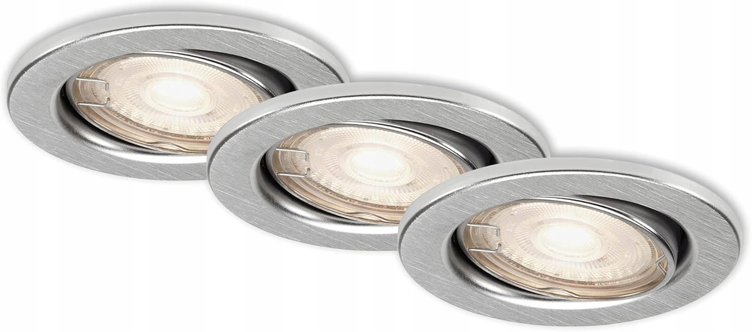 Briloner Led vestavné lampy reflektorová sada 3 ks GU10 400 lum, 3000 K