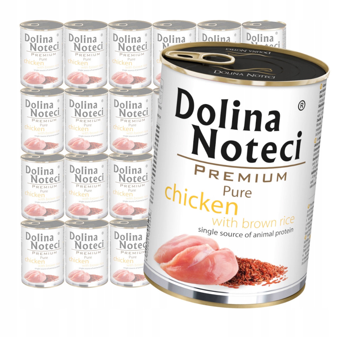 Levně Dolina Noteci Premium Pure Kuře s rýží 24x400g Vlhké Krmivo pro psy