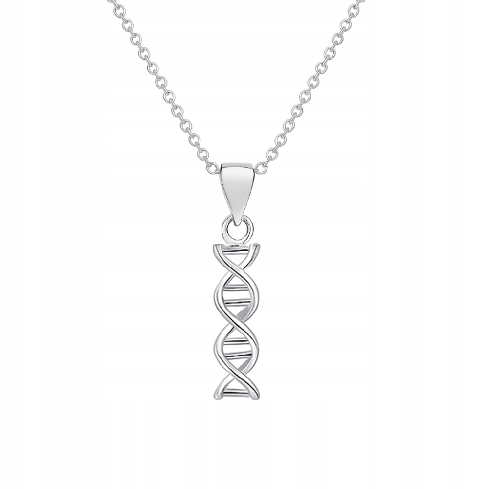 Stříbrný náhrdelník Helisa Dna Genetický kód Symbol života Stříbro ryzost 925