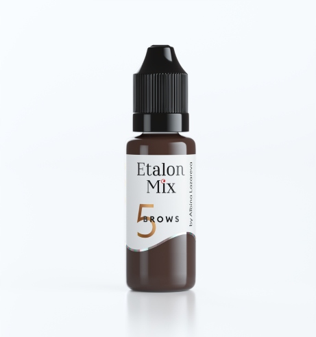 Etalon Mix 5 Pigment do makijażu permanentnego brwi Dark Chocolate 15ml