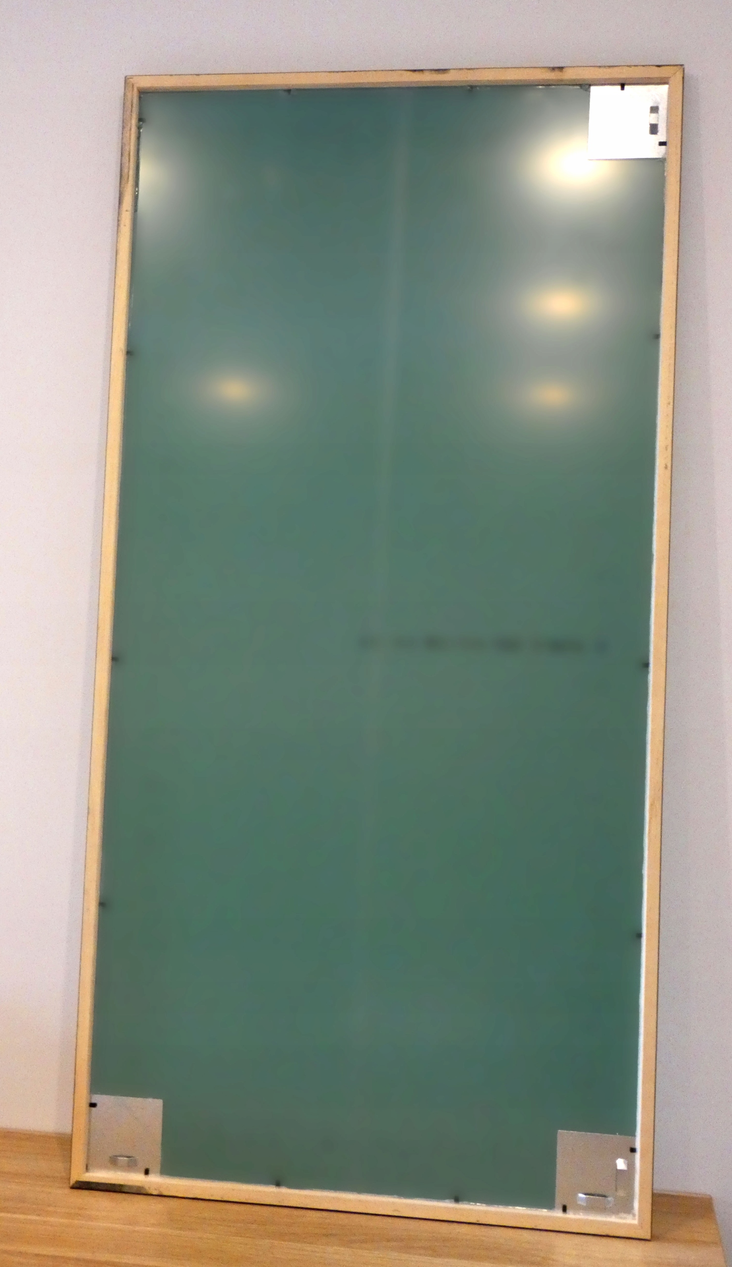 DUŻE Lustro bardzo wąska biała matowa rama 100x40 Typ lustra ścienne