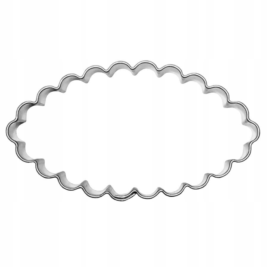 

Foremka do ciastek Owal karbowany 6,5cm wykrawacz