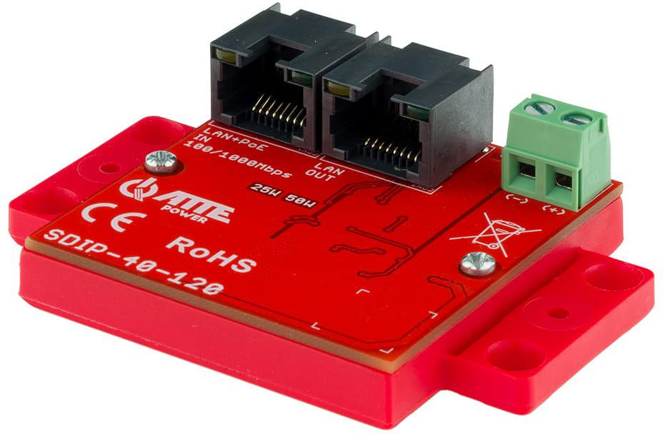 PoE adaptér snižující napětí Atte SDIP-40-120