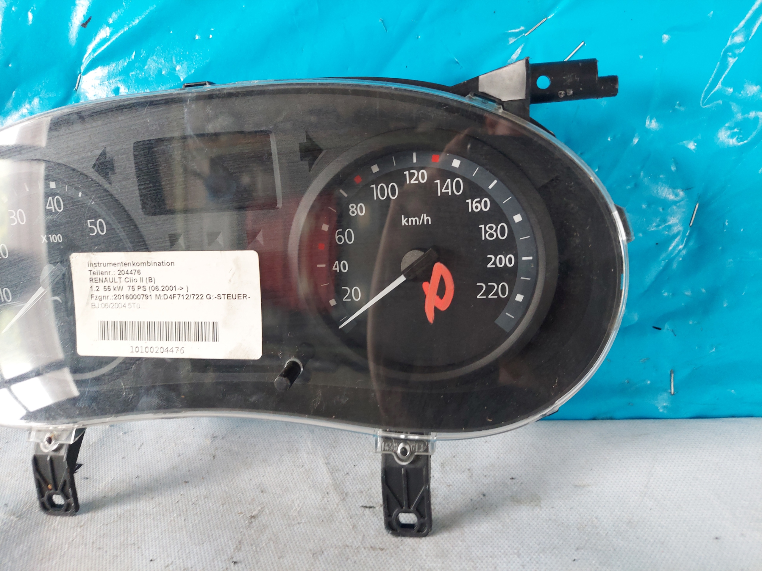 dials clock CLIO II 1.2 B P8200276525A