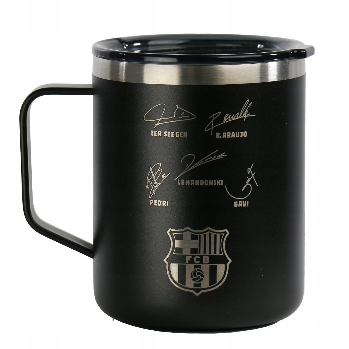 Fc Barcelona kubek termiczny Runbott z autografami 400 ml 972195