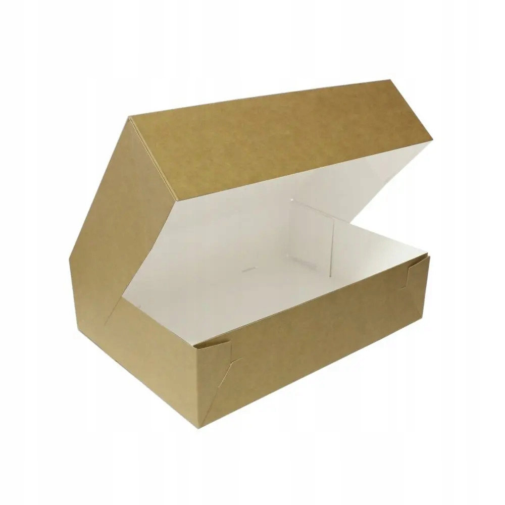 Levně Krabice na cukrářské dorty pro svatební hostina oslavy eko 25x15x8 cm50 ks