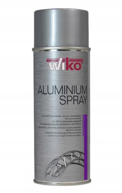 Aluminium w sprayu Trudnościeralny Spray aluminiowy Wiko