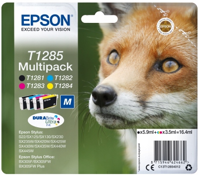 Multipack Cmyk Ink Cartridge (T1285) C13T12854012