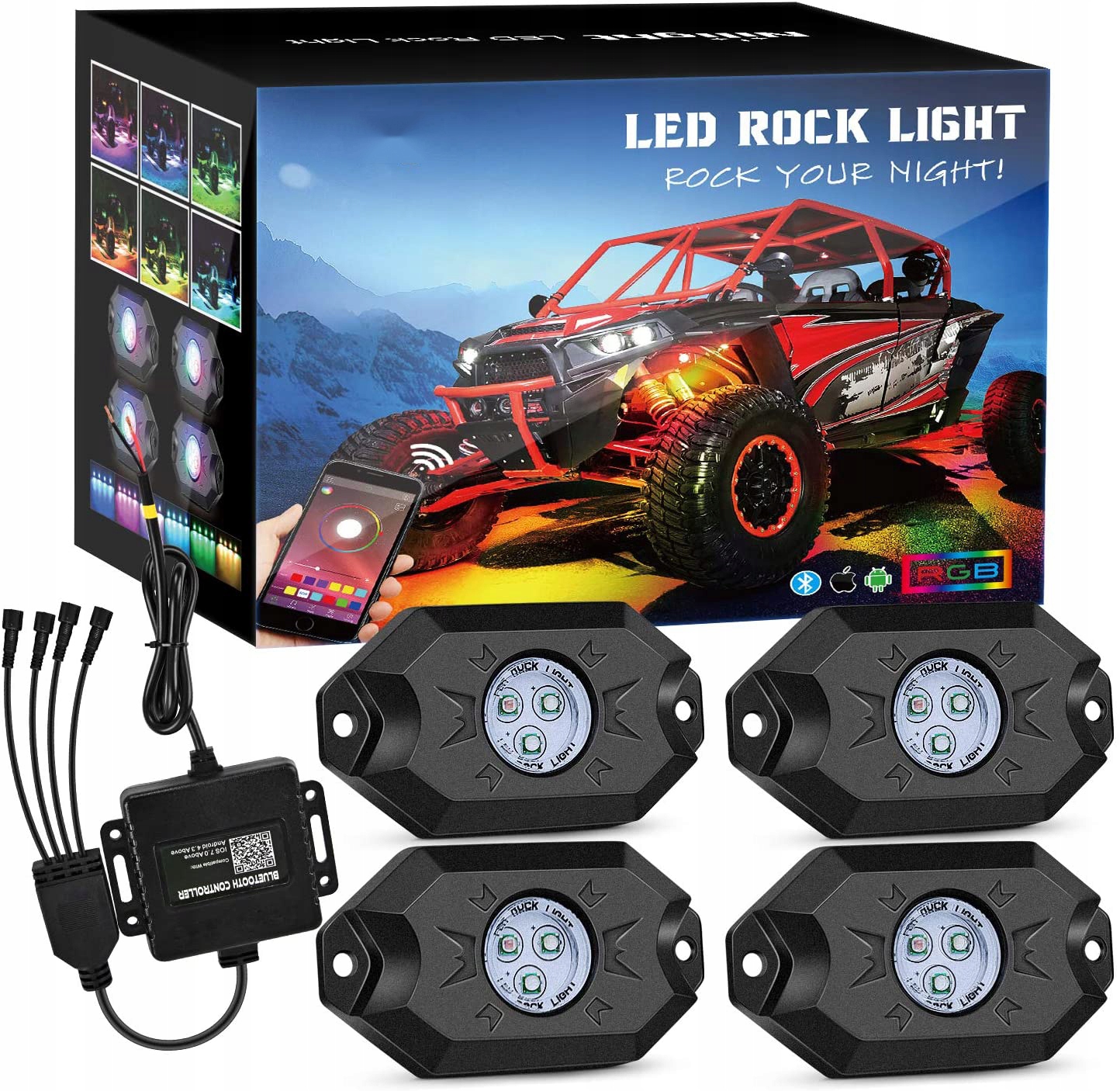 RGB Bluetooth LED Rock Light OmaiLighting