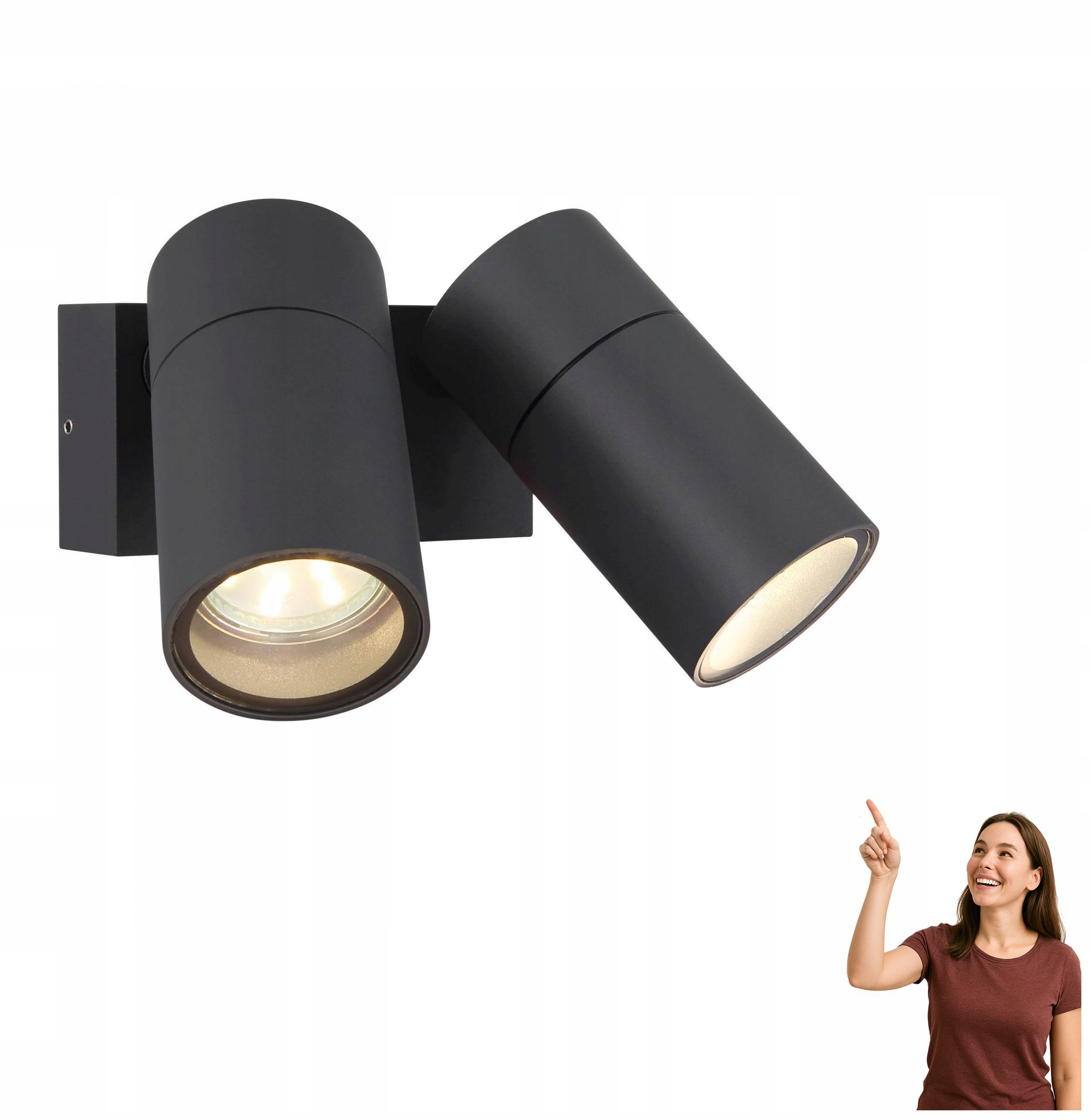 Venkovní spotová lampa Piper 3209-2 Globo