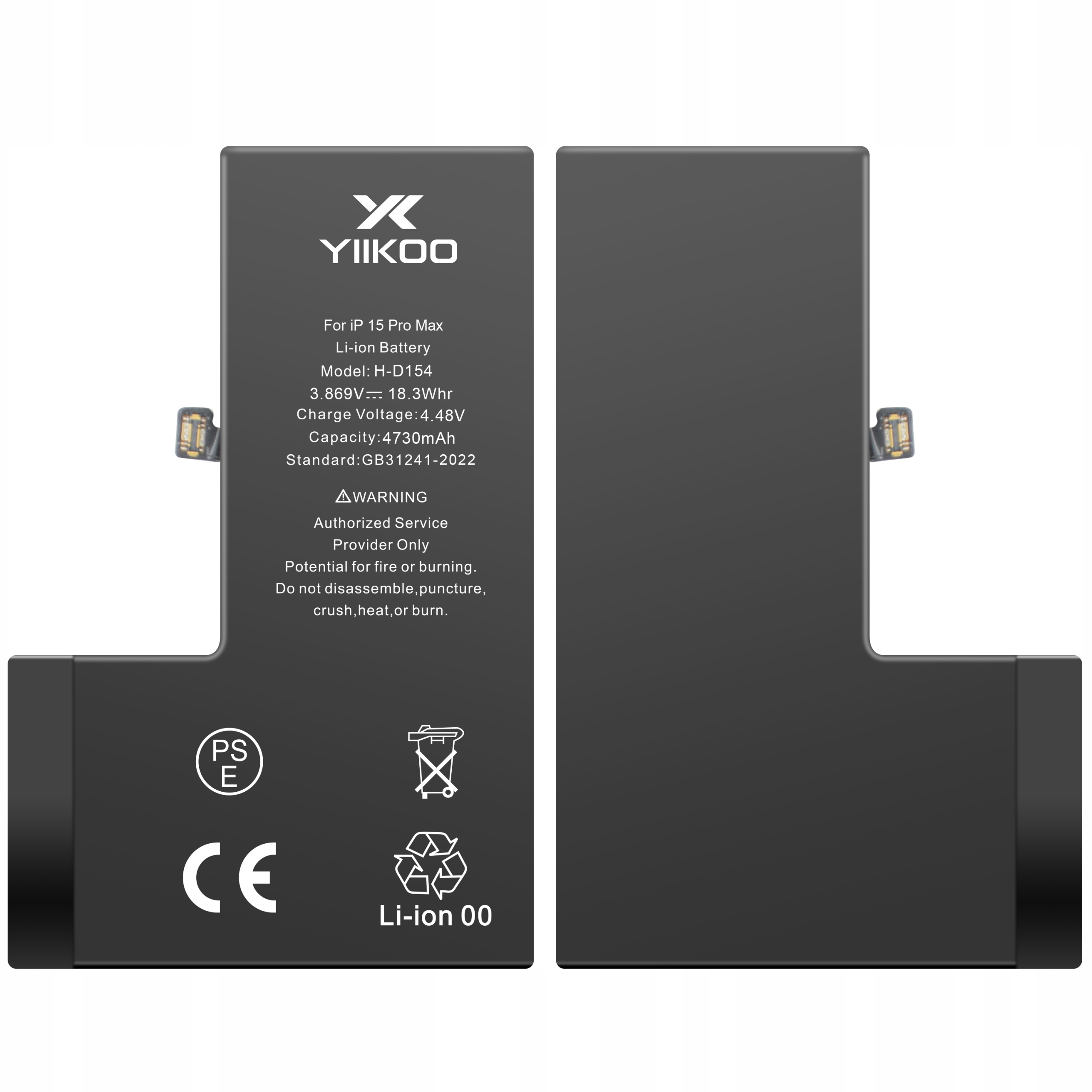 Bateria Yiikoo do Apple iPhone 15 pro max 4730mAh (bez Komunikatu)