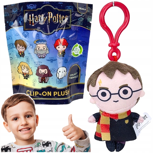HARRY POTTER ZAWIESZKA BRELOK PLUSZOWY MASKOTKA Z KLIPSEM NIESPODZIANKA