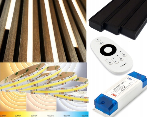 Osvětlení lamel Černé Kloše 5x Led lampa Cob Cct Multiwhite 2700-6500K