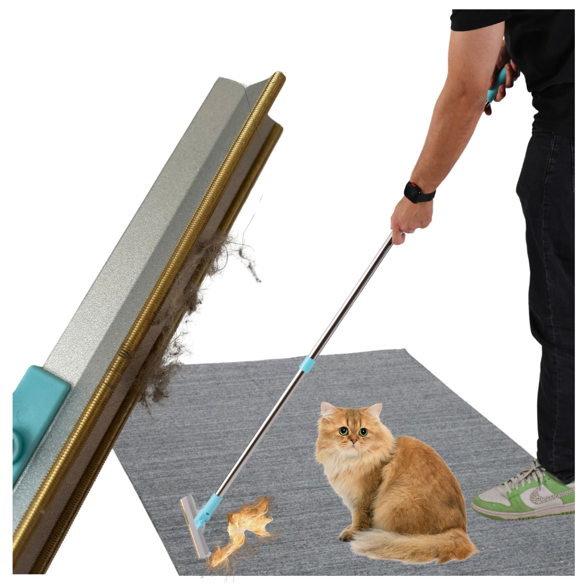 Levně Ruční kartáč na odstraňování chlupů Wobell