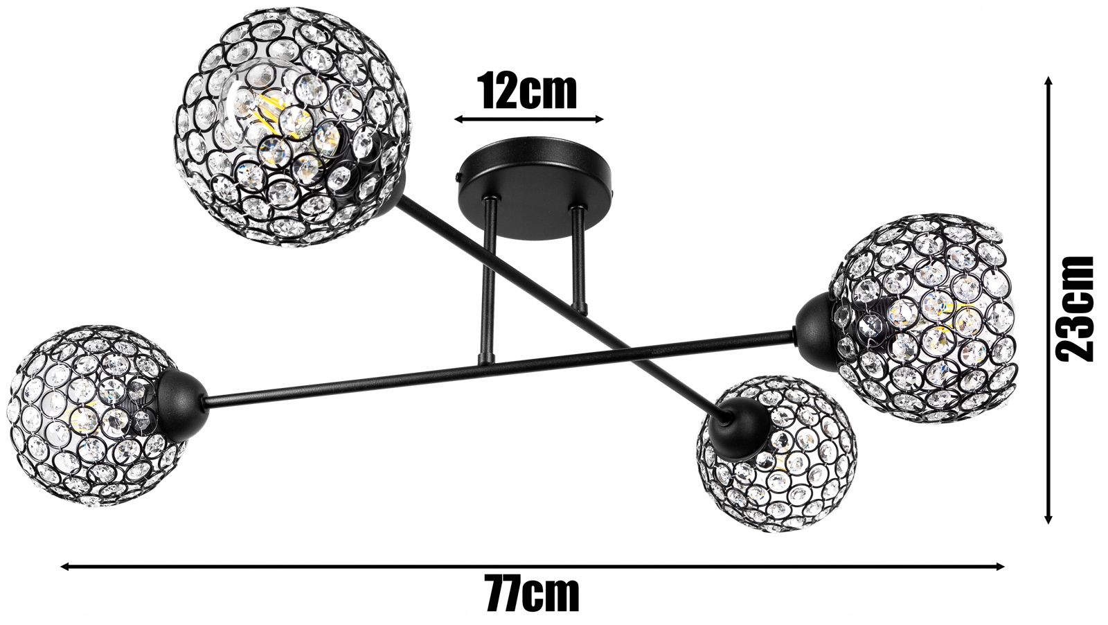 LAMPA SUFITOWA PLAFON ŻYRANDOL LOFT EDISON LED Marka Glimex