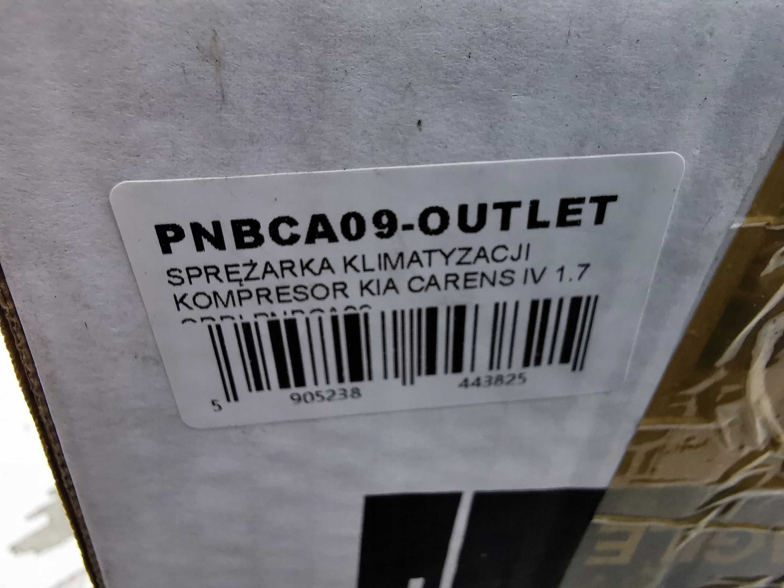 compressor of the air conditioning compressor; KIA CARENS IV 1.7 CRDI PNBCA09