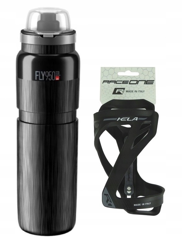 

Bidon z przykrywką/osłoną Elite 950ml koszyk!