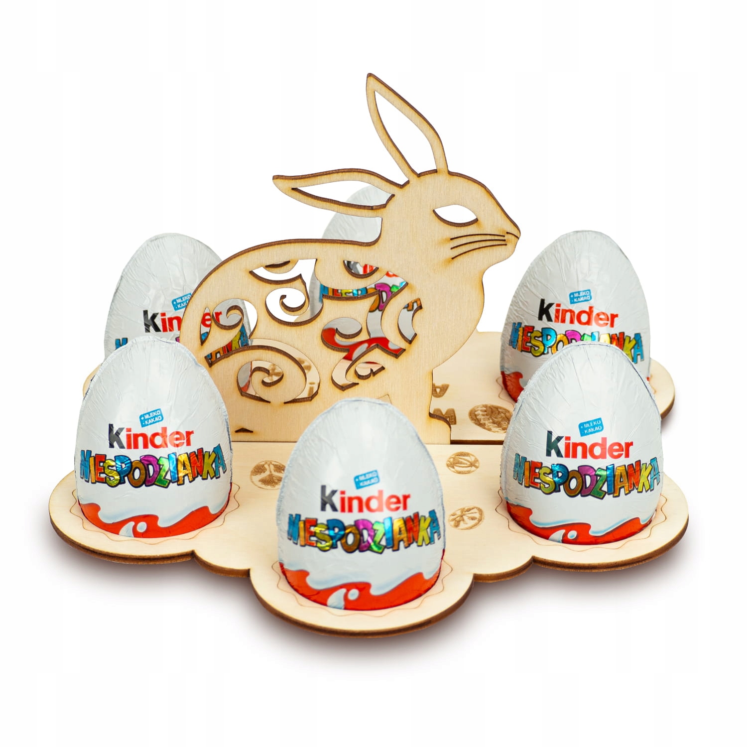 Levně Velikonoční košík Podstavec s vejci Kinder Překvapením 19x15 cm