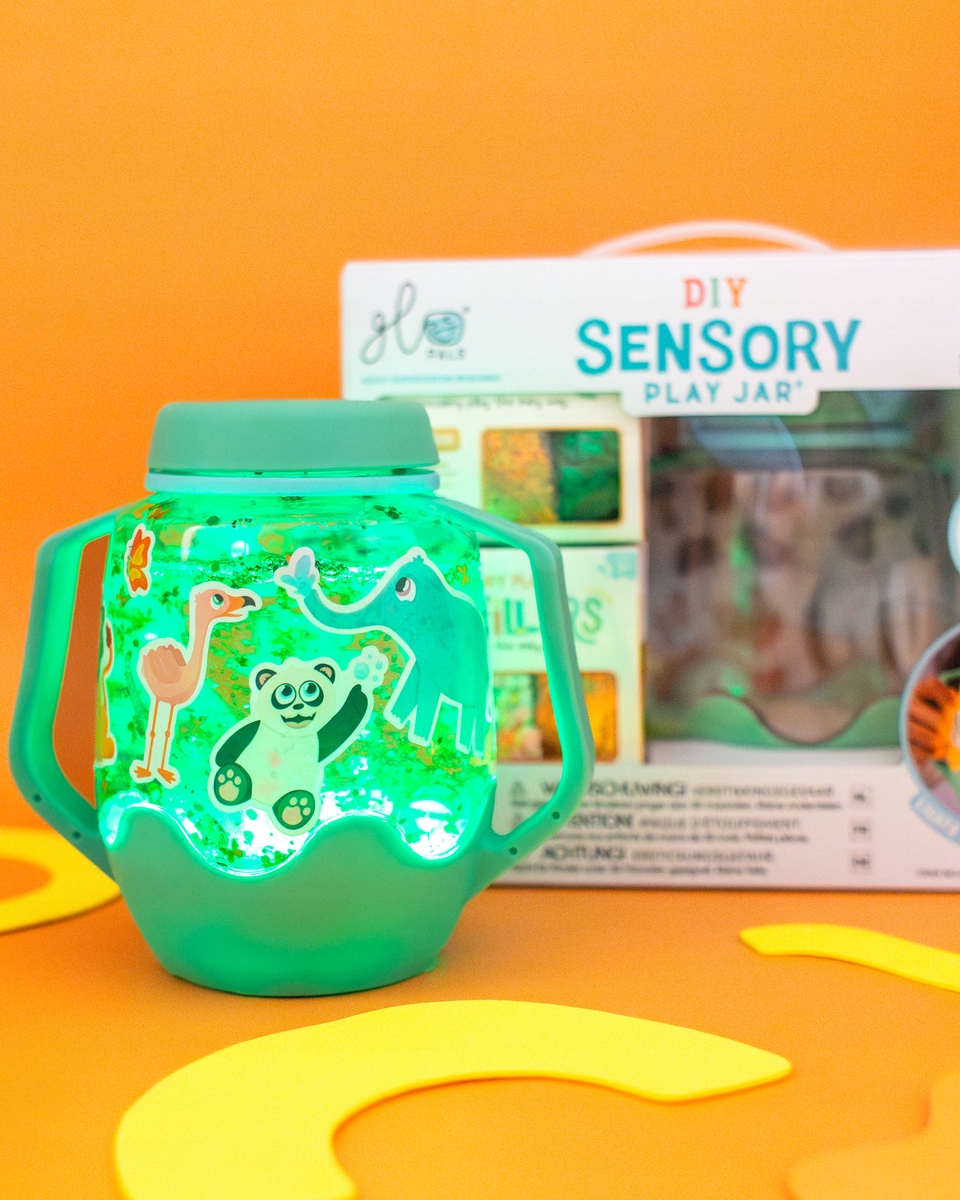 Glo Pals Zestaw Sensoryczny Diy Sensory Jar Zoo 3+ naklejki