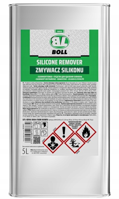 Boll Zmywacz Silikonu 5L Odtłuszczacz Środek Preparat zmywania usuwania