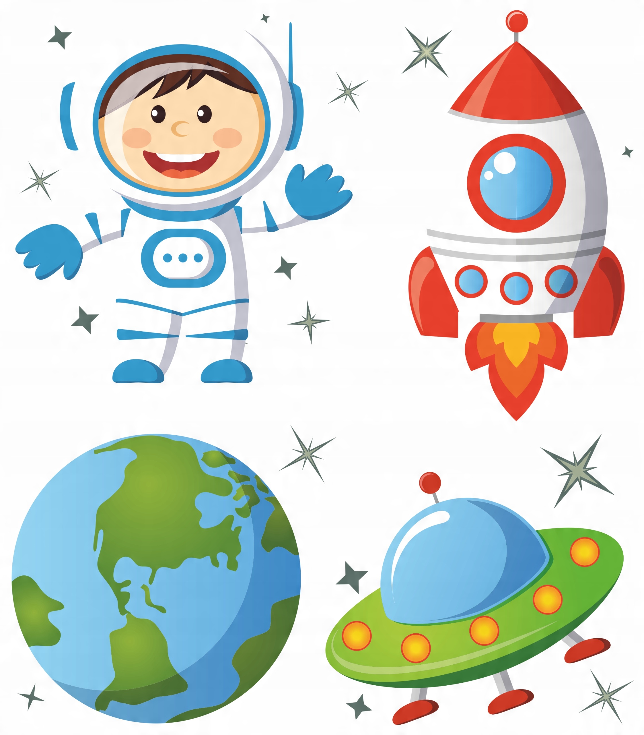 

Naklejki Na Okno Lustro Szybę Kosmos Planety Ufo