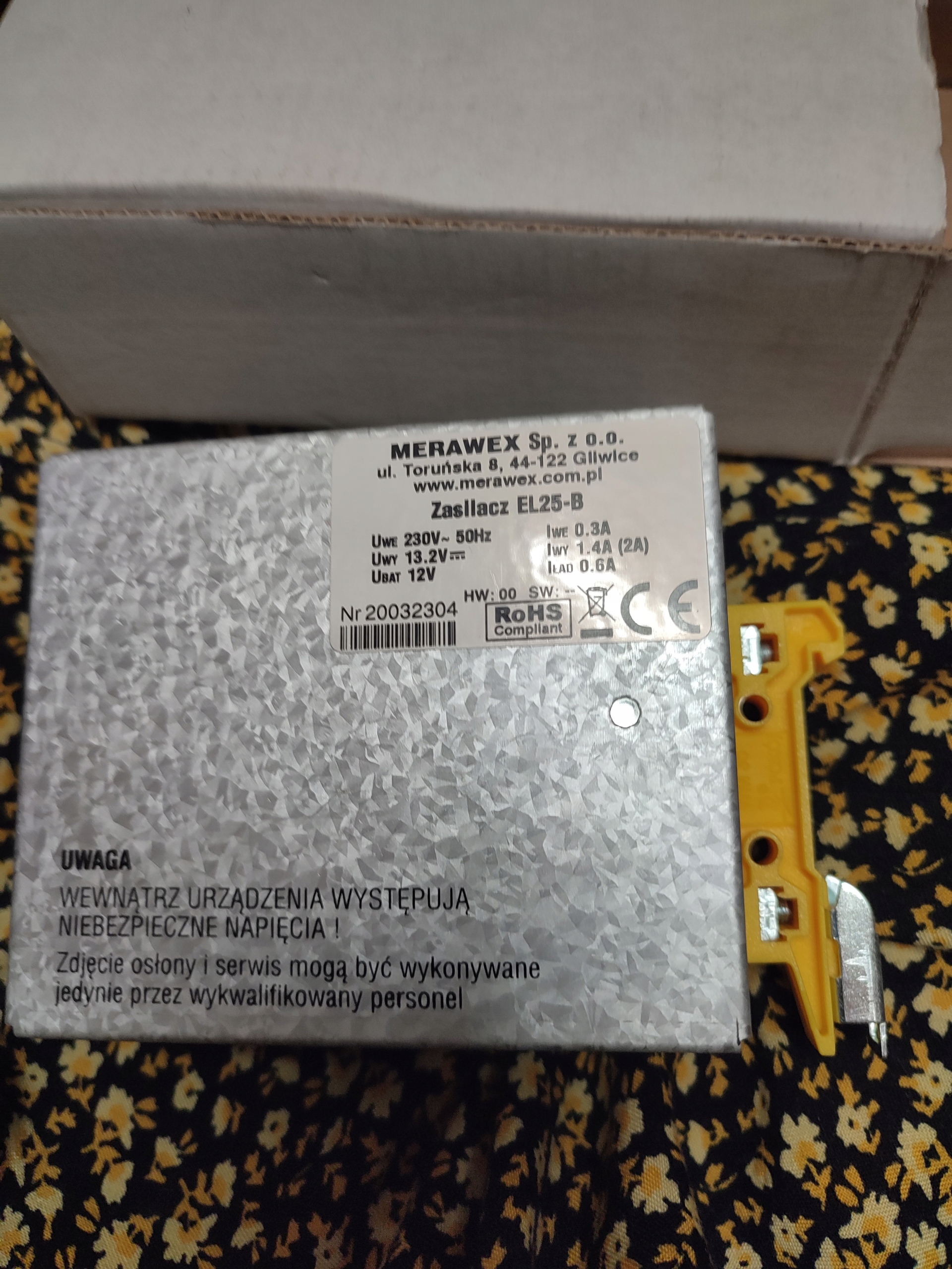 ZASILACZ BUFOROWY EL25 12VDC