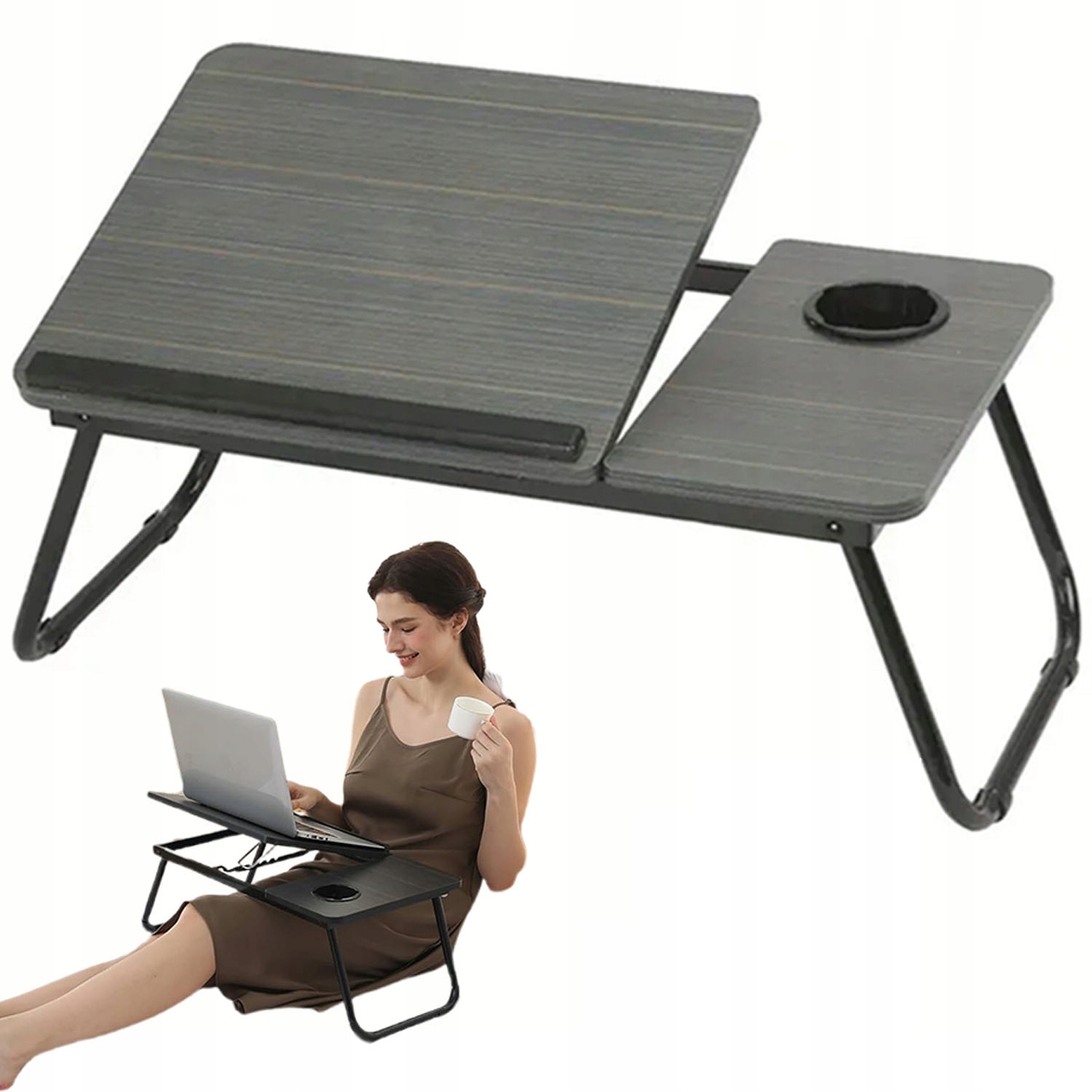 Stolik / podstawka pod laptopa Bedee Składany Stolik na laptopa nocny