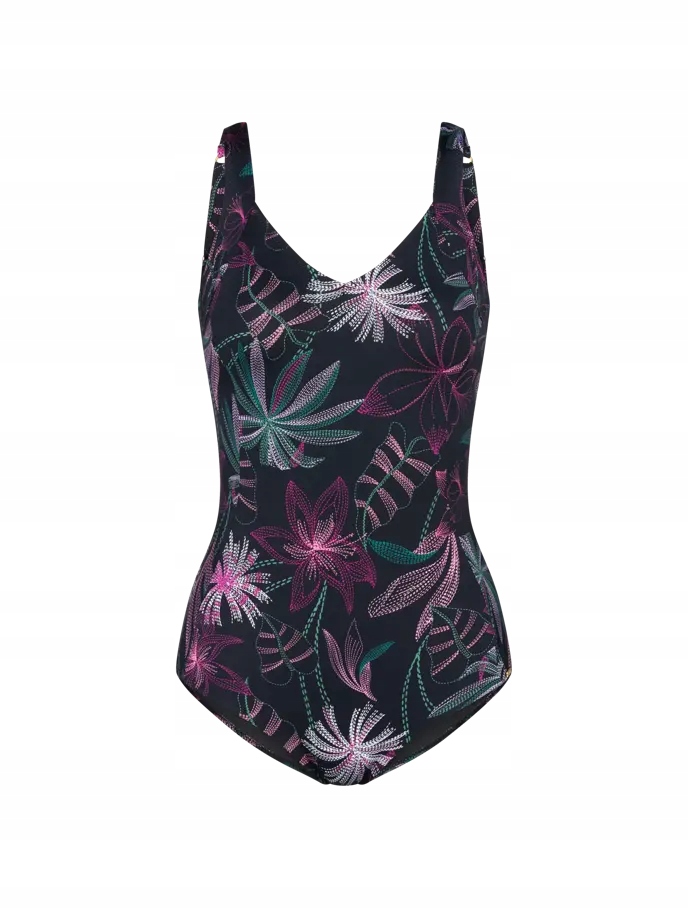 Triumph černý koupací kostrium Jednodílný kostým Summer Tropics 50 D