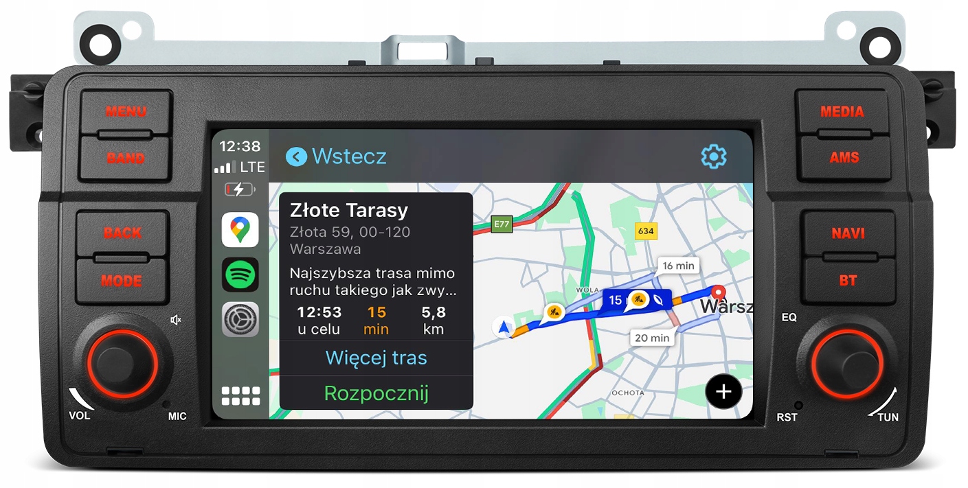 Bmw E46 Radio Nawigacja Android Carplay 8GB/128GB Dsp