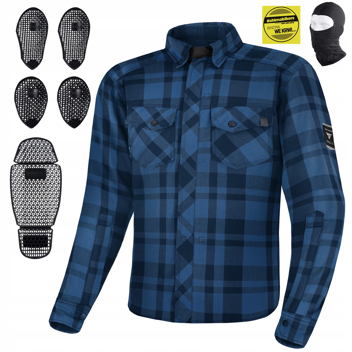 Motocyklová Košeľa Shima Renegade 2 Pánska Bunda Na Ochranu Darček