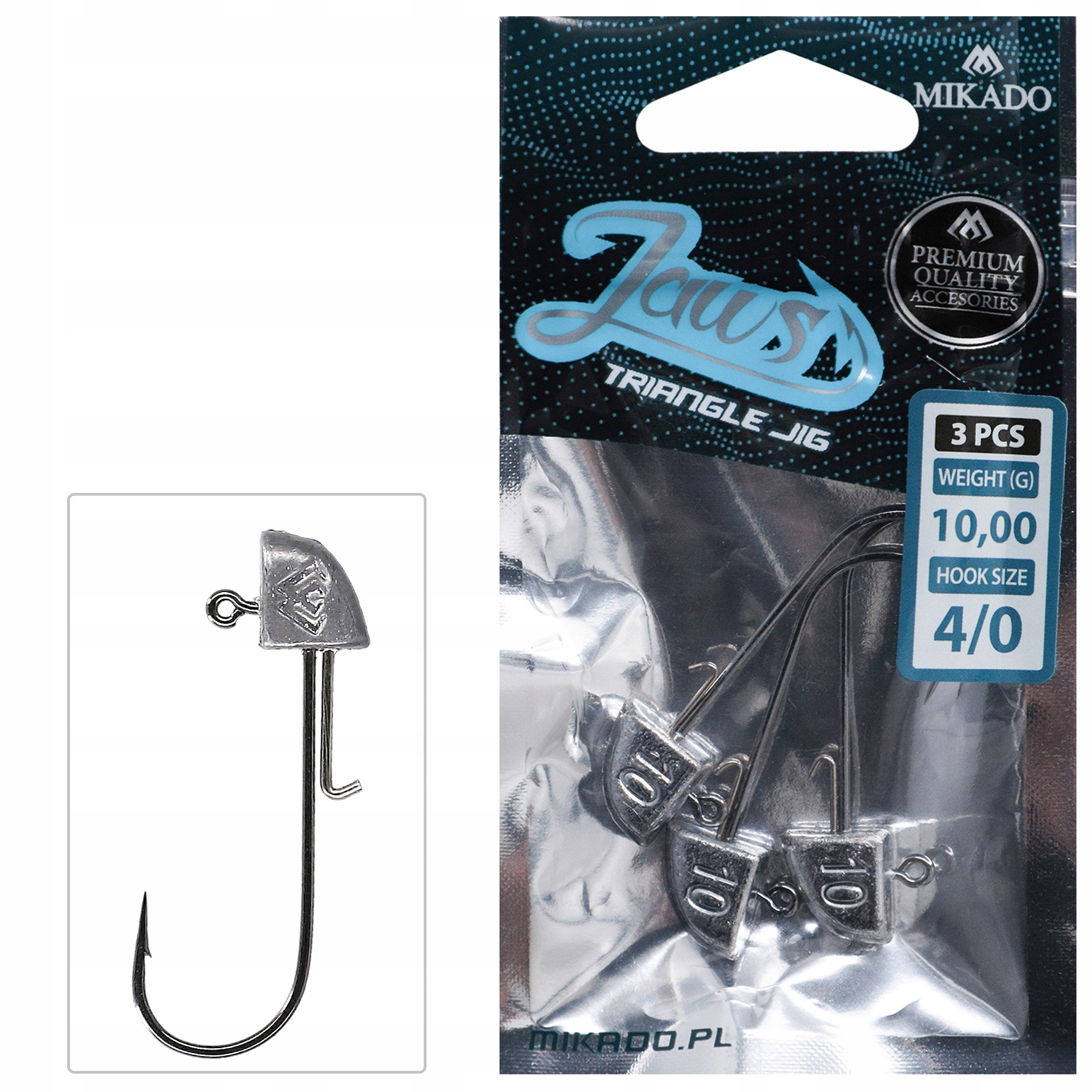 Główka Mikado Jaws Trójkątna Bn 8g 2/0 op. 3szt.