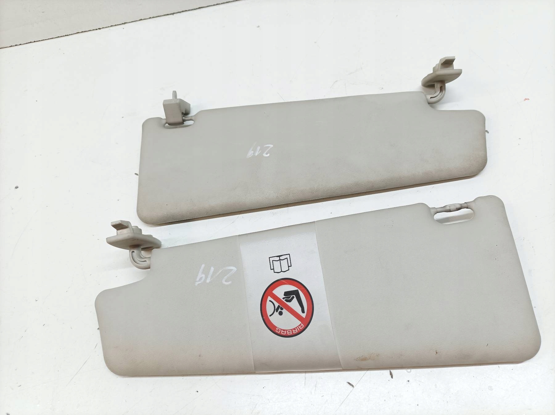visors PRZECIWSLONECZNE left right KOMPLET Fiat Idea and (2003-2012)