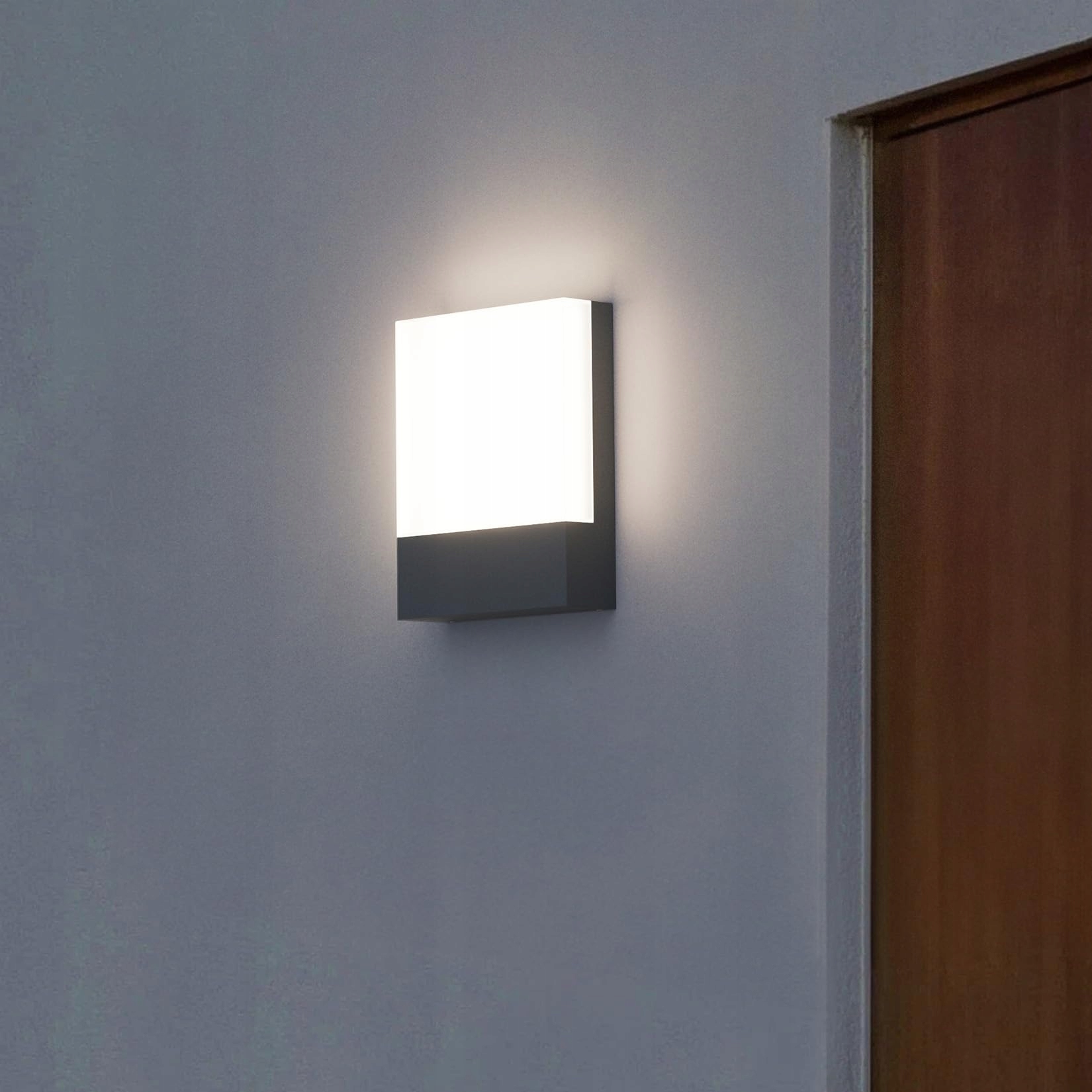Zestaw 2 Lamp LED Zewnętrznych Wodoodporne Antracyt 24W IP65 KLIGHTEN — miniatura 6