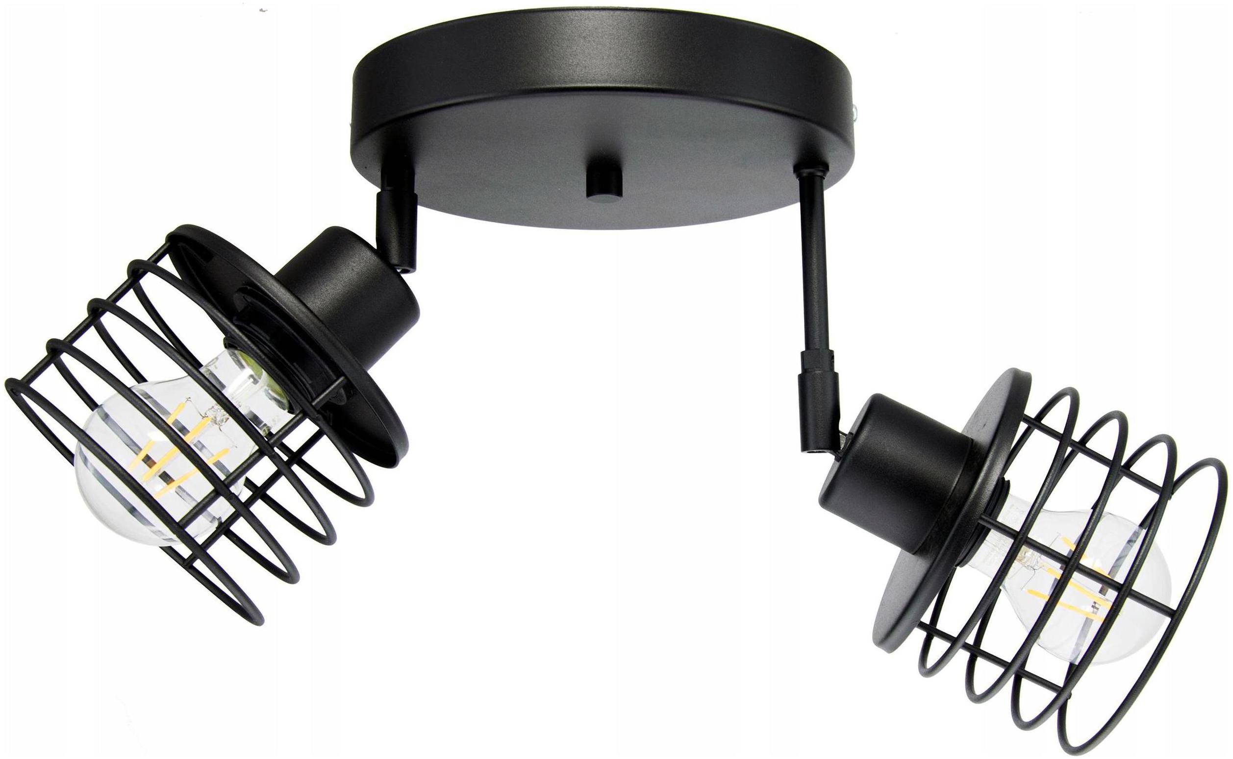 Plafon Czarny Ruchomy Lampa Sufitowa Wisząca Loft Led 2 Żyrandol Przegub