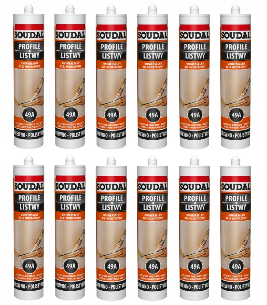Soudal Univerzální montážní lepidlo 49A 280 ml karton 12 ks