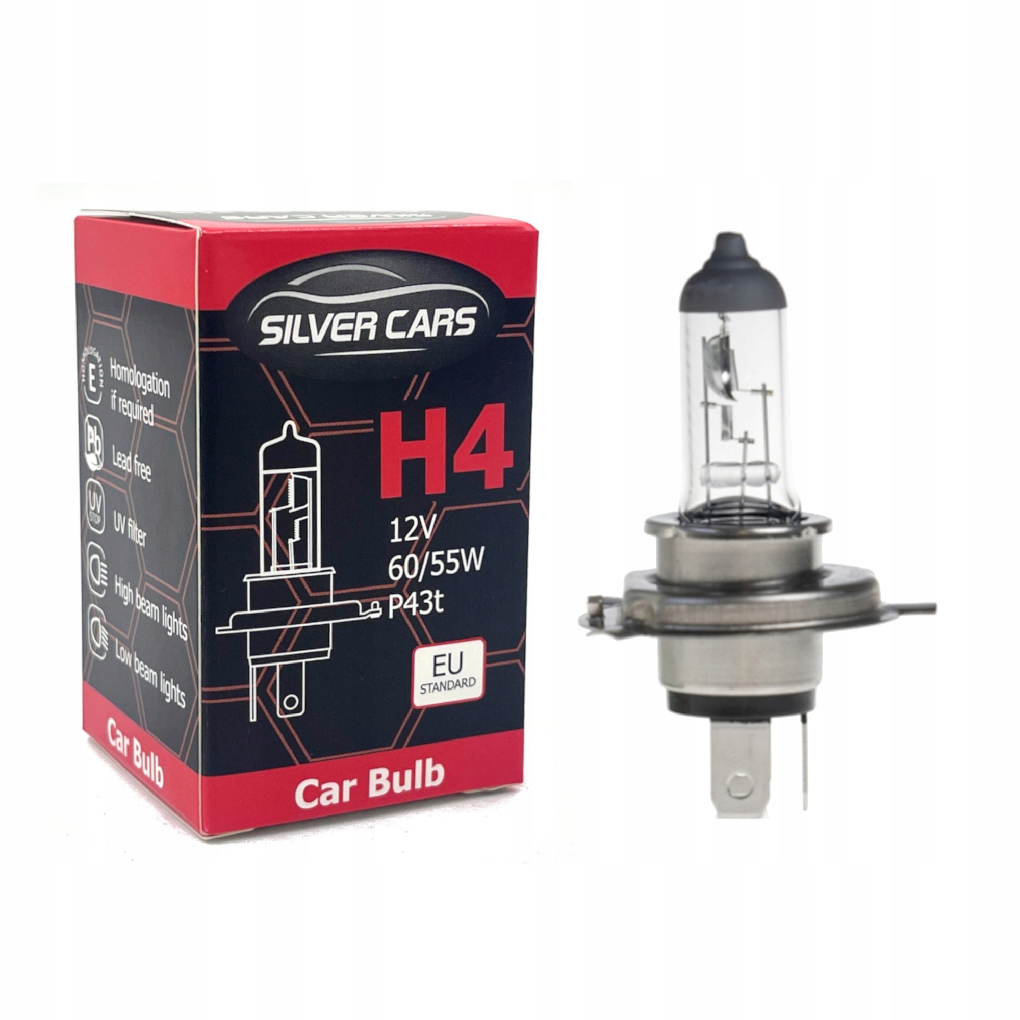 Silvercars Żarówka Halogenowa H4 12V 60/55W 06001