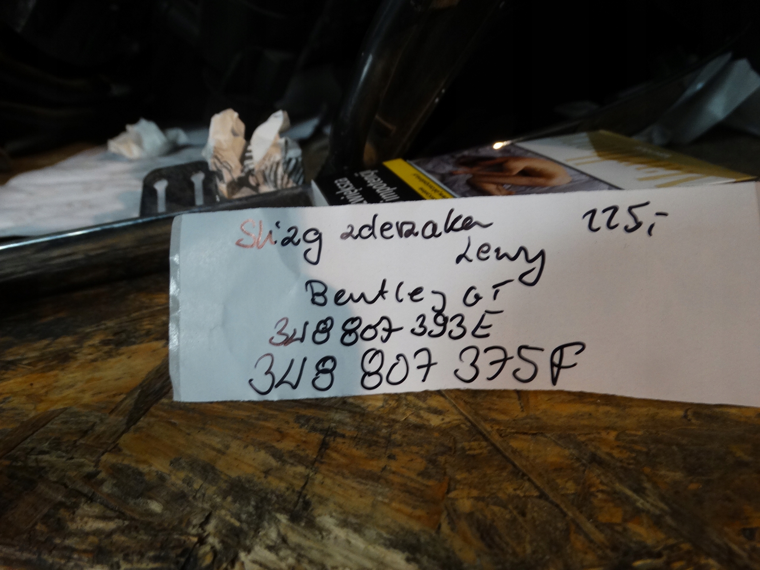IDEALNY bumper bracket left BENTLEY GT 1