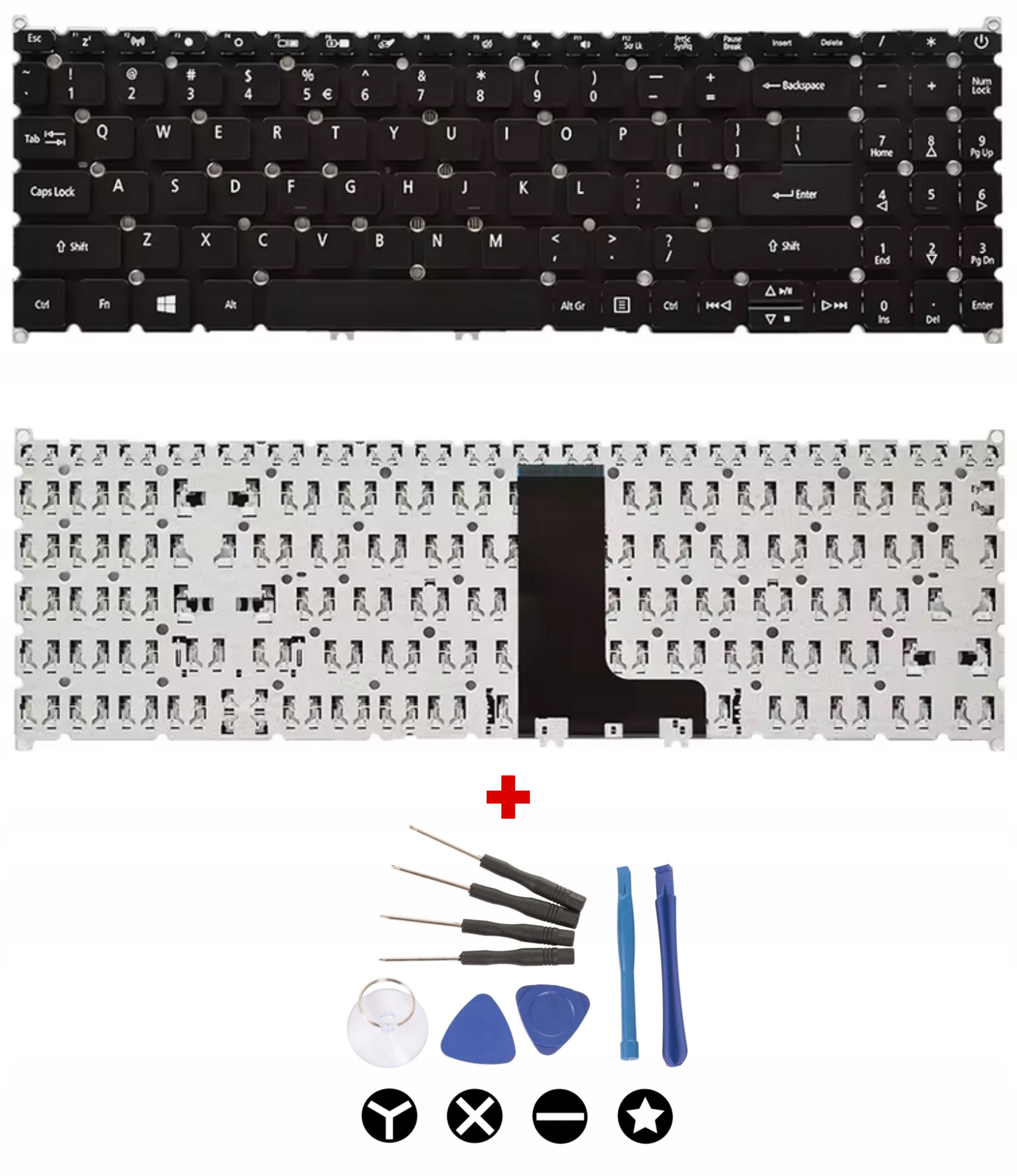 Qwerty klávesnice pro Acer Aspire A115-31 A315-42G A315-54K A315-55G A315-56