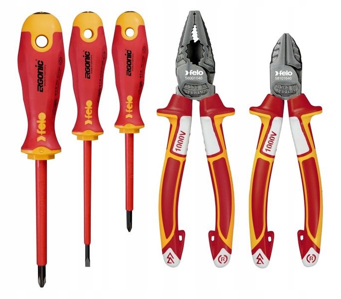 Sada 3 Šroubováků Felo-ergonic Vde+ 2 Boční Řezačky