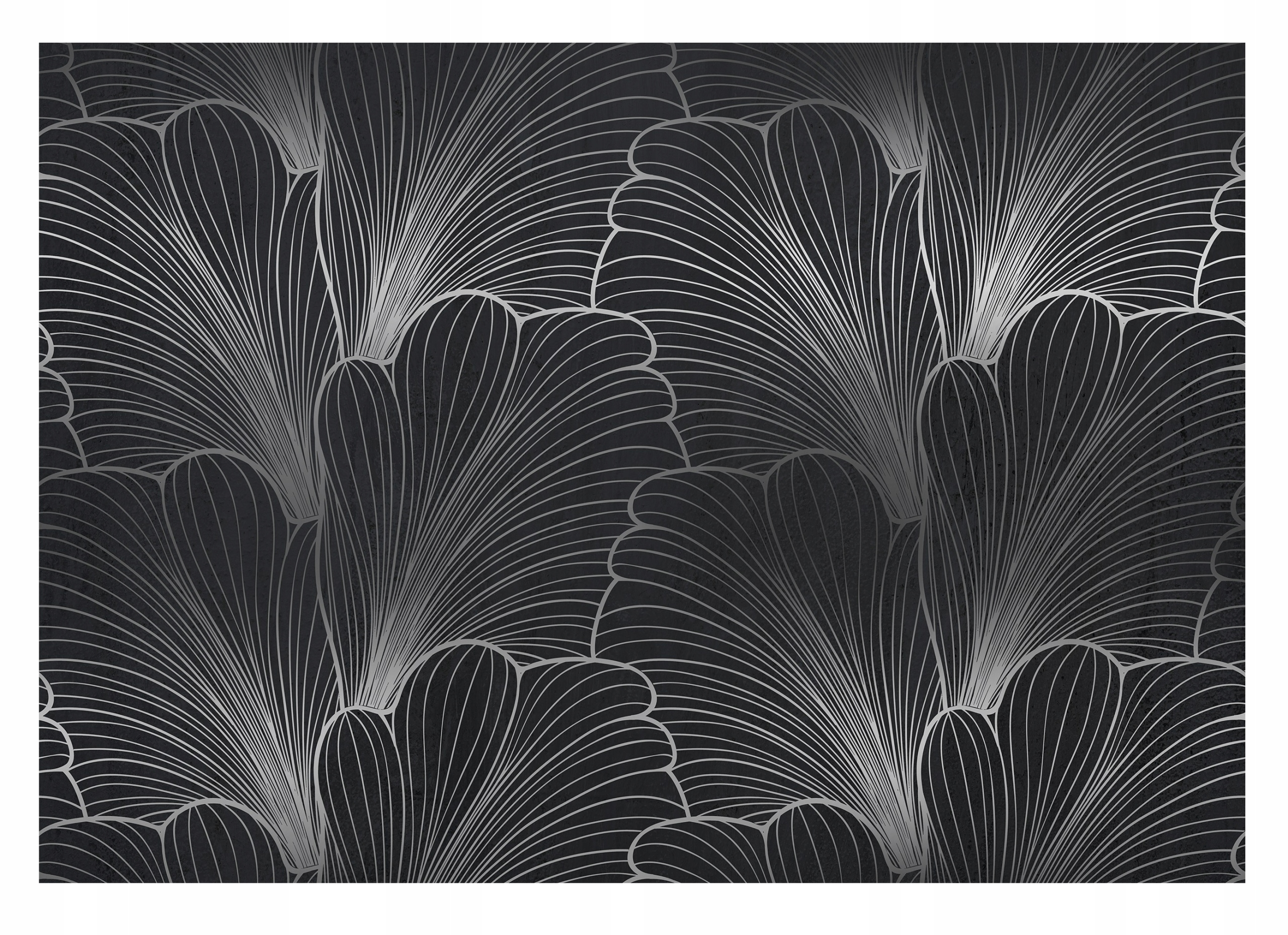 Fototapeta Listy Glamour Čierna obývacia izba 416x254