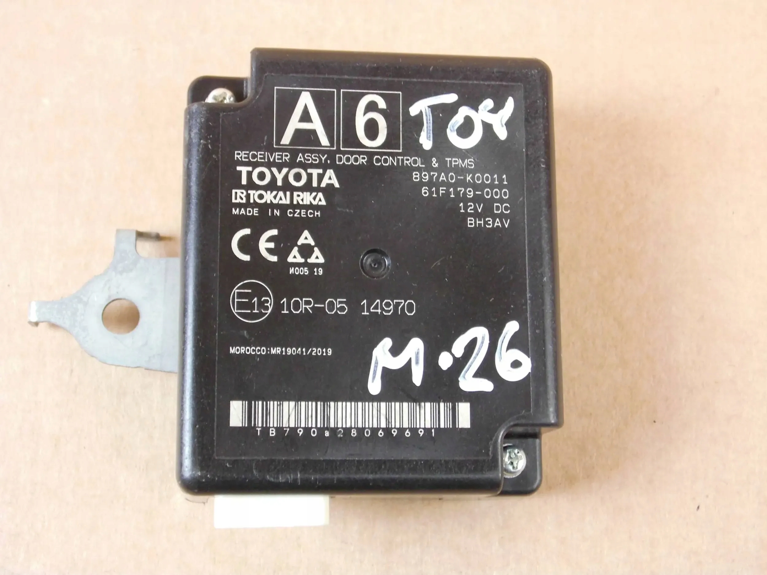 Toyota Yaris IV modulo sensore pressione w oponach TPMS 897A0-K0011