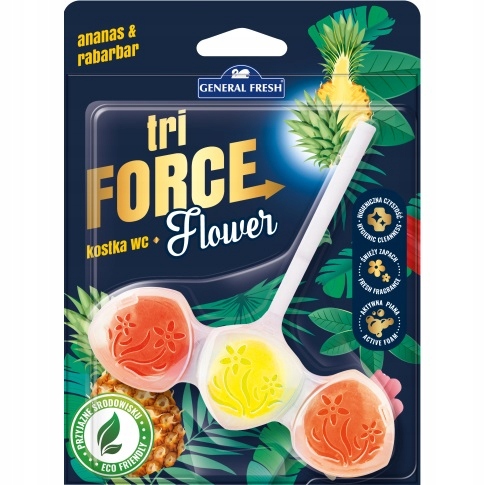

Tri Force Flower Kostka Wc Ananas i Rabarbar 45g