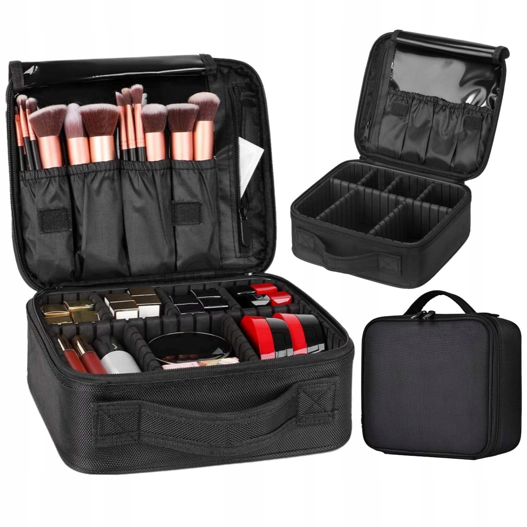 Kufřík kosmetická taška, organizér na kosmetiku Polvere, černý