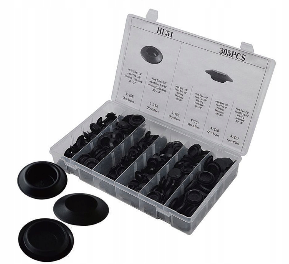 Набор торцевых колпачков PDR после сверления